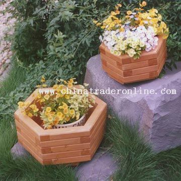 Wooden Planter Set